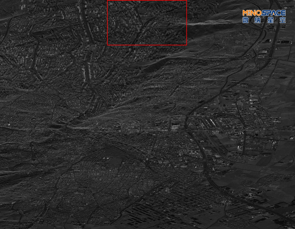 微纳星空商业合成孔径雷达卫星拍摄的卡赫拉曼马拉什市震后卫星图